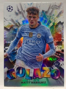 Matty Warhurst RC 2024-25 Topps Chrome UEFA Club Competitions #GZ-11 Golazo - Bild 1 von 2