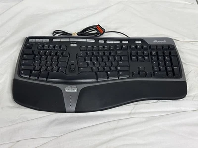 Microsoft Natural Ergonomic Keyboard 4000 v1.0 - KU-0462 - MS Part: X823051-001 - Image 1 of 4