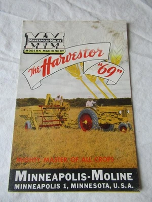 Minneapolis Moline 69 Harvestor Brochure Features & Specifications 8 Pages - Image 1 of 4