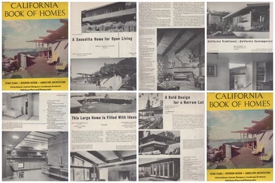 CALIFORNIA BOOK OF HOMES #11 RARE 1956 MID CENTURY MODERN VINTAGE HOUSE PLANS EI - Image 1 of 4
