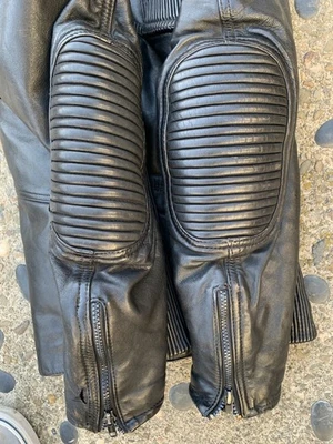 Vintage size 44 HEIN GERICKE Leather CAFE racer themed BIKER Jacket Motorcycle - Image 1 of 4