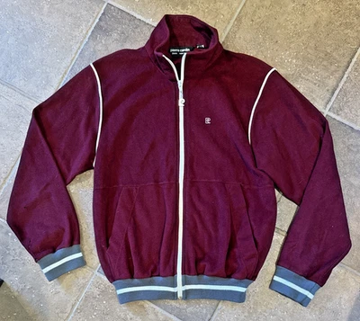 Pierre Cardin Vintage 1969 Pequeña Chaqueta de Pista de Terciopelo Cremallera Retro Grunge Años 70 Foto 1 de 4