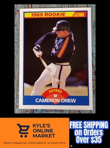 Cameron Drew Houston Astros 1989 Score Rookie #643 - Picture 1 of 5