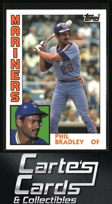 Phil Bradley 1984 Topps Traded #15T Seattle Mariners RC Rookie - Image 1 of 2