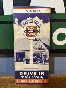 Mappa stradale Champlin 1939: California USATA - Foto 1 di 2