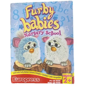Rare Hasbro Furby Babies Nursery School vintage children's PC CD ROM box NEW - Afbeelding 1 van 2