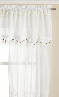 Panel de ganchillo tejido Gettysburg 63 pulgadas, blanco Foto 1 de 2