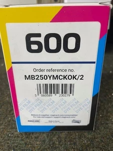 Genuine New Magicard MB250YMCKOK/2 600 Full Color Dye Film Ribbon Cleaning Spool - Photo 1/1