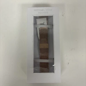 NEW Michael Kors 18mm Runway Rose Gold-Tone Steel Mesh Bracelet Strap RRP $159 - Picture 1 of 6