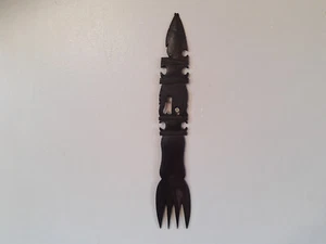 Vintage Wood Wall Hanging Decorative Wooden Fork Rustic Retro Wall Art - Picture 1 of 18