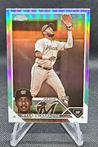 Jerar Encarnacion Sepia Refraktor Rookie 2023 Topps Chrom - #78 Marlins (RC) - Bild 1 von 2