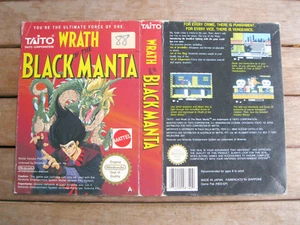 WRATH OF THE BLACK MANTA - NINTENDO Famicom/NES COVER - NO CARTUCCIA - Bild 1 von 2