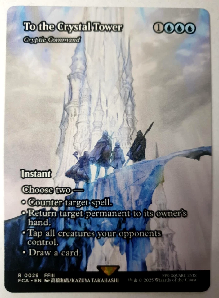 MTG Final Fantasy - To the Crystal Tower (Cryptic Command) - Borderless - 0029 - Image 1 of 1