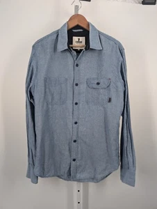 Chrome Industries Denim Mechanic Engineer Shirt Flannel Neck USA Made M - Picture 1 of 3