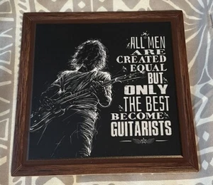 Ceramic Picture Or Tile 6.75” X 6.75 Picture “GUITARISTS” NEW KTP0559 (2-TILES). - Bild 1 von 2