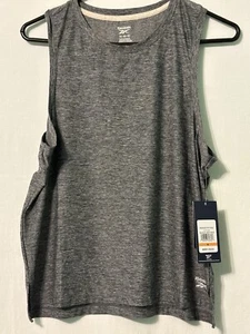 Reebok Women's Black/Gray Heather Medium Relax Active Racer Back Tank RN# 117927 - Picture 1 of 11