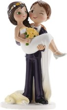 Decorazione Torta Matrimonio, Figura Sposi, 16 Cm, Torta Nuziale Topper