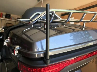 Mástil de antena de alimentación de 6 3/4" corto látigo negro AM/FM/XM/CB para Harley-Davidson nuevo Foto 1 de 4