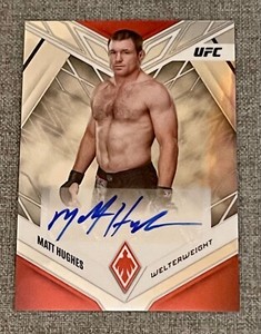 MATT HUGHES 2023 Panini Chronicles UFC Phoenix Auto Silver SP Autograph SSP MMA