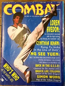COMBAT MAGAZINE JULY 1990 - LOREN AVEDON - CYNTHIA KHAN - NG SEE YUEN - WONG - Picture 1 of 1