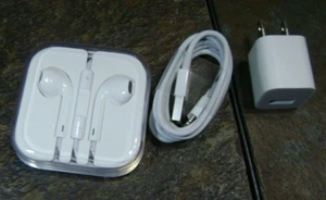 Original Apple IPhone Wired Earbuds w/ Charger - Picture 1 of 2