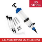US STOCK 1.5L Oil Suction and Filler Fluid Transfer Hand Pump Tool Syringe Set