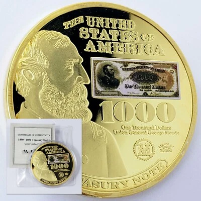 2014 General Meade $1000 Treasury Note Tribute Commem Proof Coin w/COA VM-GM1477 - Image 1 of 4