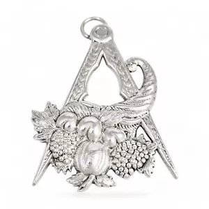 Sterling silver Masonic Warden’s jewel compass and cornucopia Fairway Lodge 1958 - Picture 1 of 13