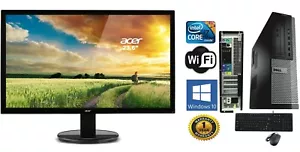 Dell 7010 COMPUTER SFF DESKTOP i7 NEW 1TB SSD Win 10 HDMI+24" Monitor Excellent - Picture 1 of 10