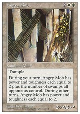 Magic the Gathering MTG Angry Mob (4) Fifth Edition   LP