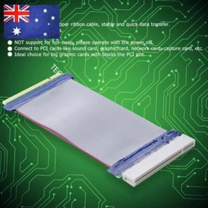 PCI Sound Network Graphic Card Extender Converter Flat Ribbon Cable - Afbeelding 1 van 8
