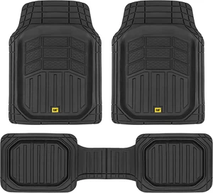 ® CAMT-9013 (3-Piece) Heavy Duty Deep Dish Rubber Floor Mats, Trim to Fit for Ca - Picture 1 of 12