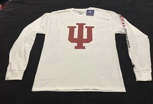 Neu mit Etikett! Herren Champion Medium Indiana University Hose weiß Langarm T-Shirt - Bild 1 von 9