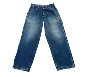 VTG 90s Paco Sport Atmosphere Denim Jeans Blue Carpenter 31x31 Baggy JNCO Style - Picture 1 of 6