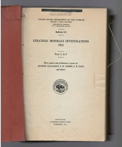 Department of the Interior: Mineral Resources Investigations 1941, # 931 - Bild 1 von 7