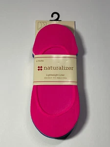 Naturalizer Woman's Cotton Liner Socks 6 Pr Bright Neon Colorful Shoe Sz 6-10.5 - Picture 1 of 2