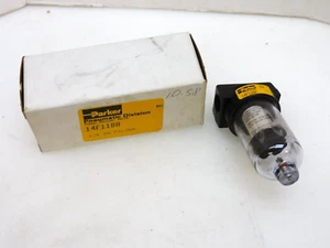 PARKER PNEUMATIC IN-LINE FILTER 14F11BA 150 PSIG 1/4" NPT - Picture 1 of 5