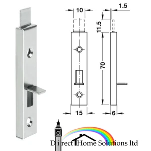 Perno para muebles Hafele con deslizamiento recto, 70 mm, elevación: 11,5 mm, niquelado - Imagen 1 de 5
