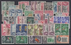 FIJI 1954/1967 QEII DEFIN SELECTION SETS/BULK USED (ID:209/D65733) - Picture 1 of 1