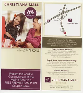 Christiana Mall Newark Delaware Rack Card - Picture 1 of 1