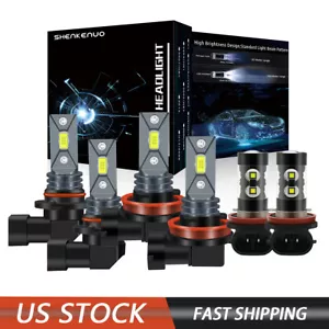 Für Toyota Sienna 2011-2017 2018 LED Scheinwerfer Hi/Lo + Nebelscheinwerfer Kit - Bild 1 von 12