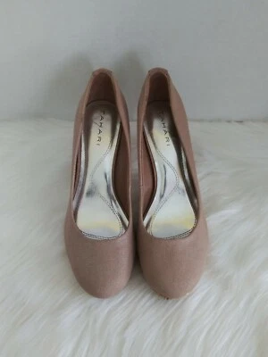 Zapatos para mujer Tahari Sophia talla 6M marrón caqui tacón alto plataforma Foto 1 de 4