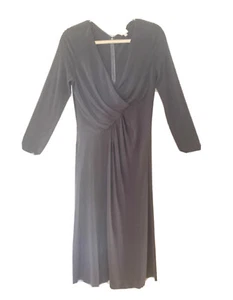 Armani Collezioni Women Black Long Sleeve Sheath Dress Rushing Detail EUC Sz. 12 - Picture 1 of 4