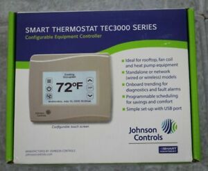 NEW Johnson Controls Smart Equipment Smart Thermostat TEC3000 Series TEC3030