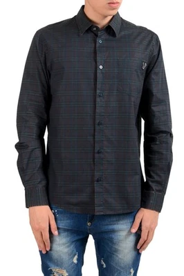 Versace Jeans Men's Plaid Long Sleeve Casual Shirt US S IT 48 - Image 1 of 4