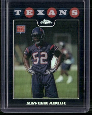 2008 Topps Chrome #TC254 Xavier Adibi Refractors - Image 1 of 2