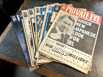 Private Eye Magazines 1970's to 1981 x 9 Foot, Thatcher, Wilson, The Queen - Image 1 of 4