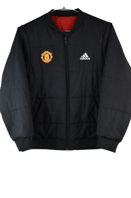 Adidas Manchester United Kinder wattierte MUFC Jacke Fußball Größe 9/10 Jahre Jungen - Bild 1 von 4