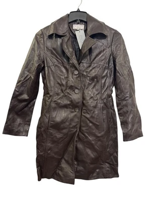 Vintage Pelle Studio Womens Leather Coat M Brown Thinsulate 3M Insulated Classic - Image 1 of 4