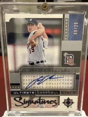 2005 Upper Deck Ultimate Justin Verlander Stars Signature #08/25 🔥 - Image 1 of 4